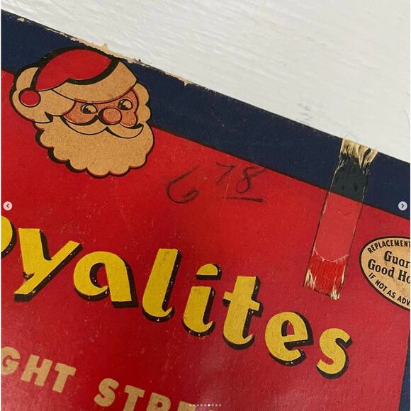 Vintage Royalites 15 Light Streamer Set Outdoor Christmas Box Works Swirl Bulbs - Picture 6 of 9